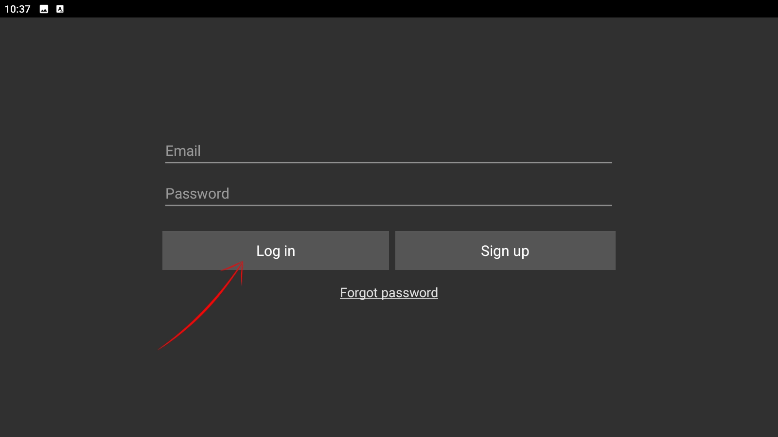 Log in to TiviMate Companion on Android phone with email and password to activate Premium on your device